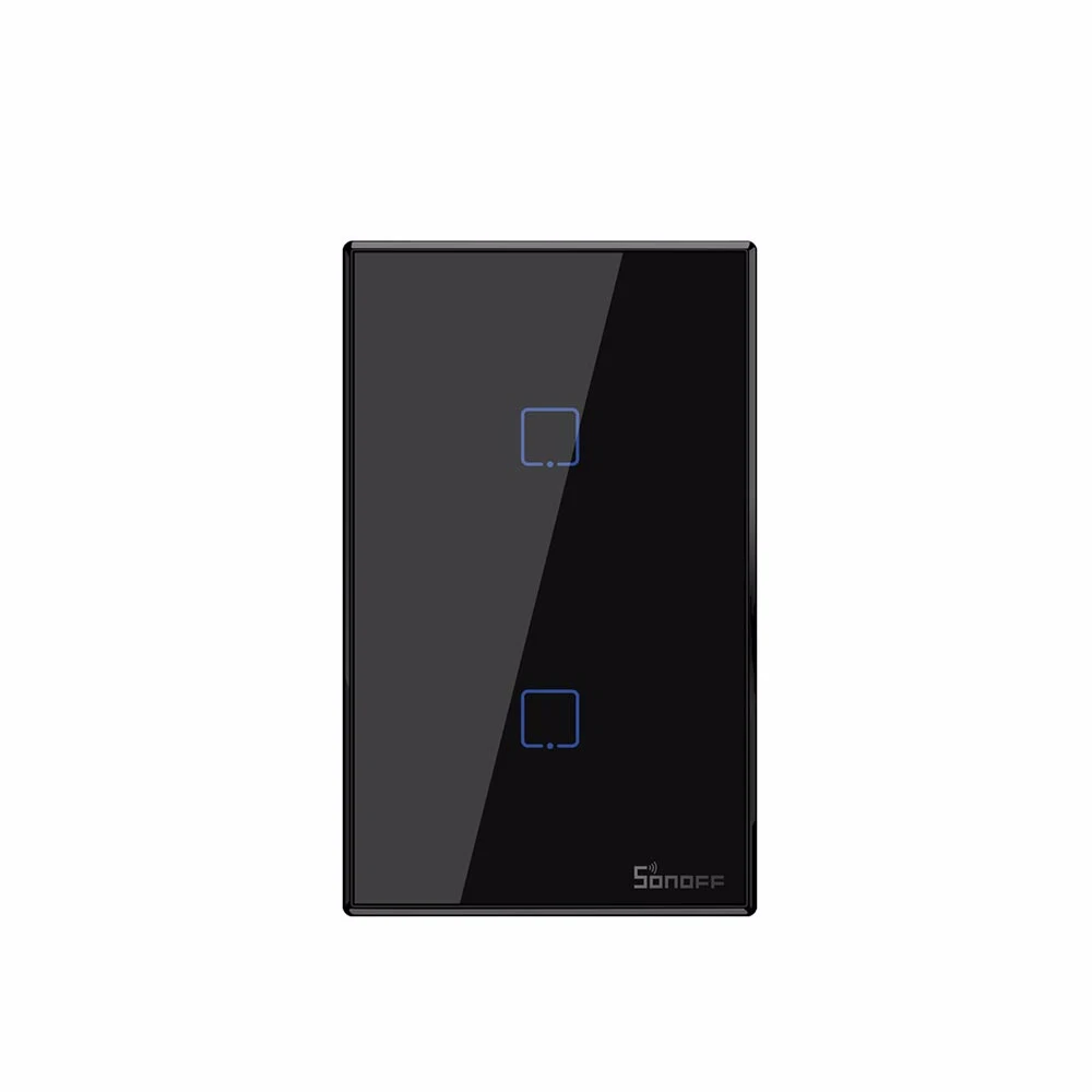 Умный настенный сенсорный выключатель SONOFF T3US2C с поддержкой Wi Fi 433 RF/Voice/APP|Модули