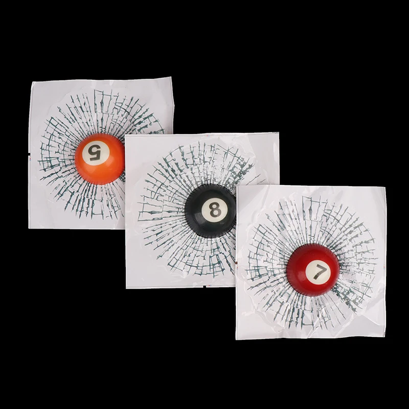 

1 PCS Car Stickers 3D Billiards Ball Hits Car Body Auto Window Decals DIY Car Styling Car Decoration