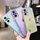 Мягкий силиконовый чехол с блестками для Xiaomi Redmi Note 10 9 8 Pro 10S 9A 9C 9T Mi 11 Lite Poco X3 F3 M3