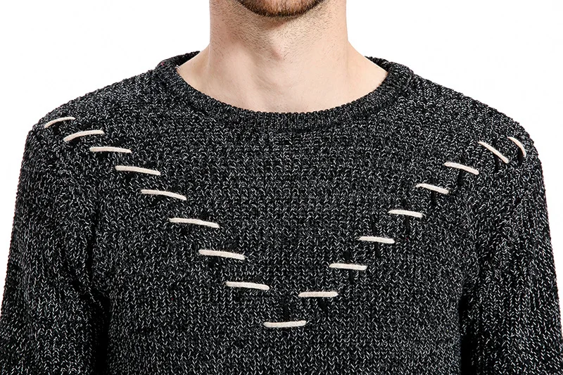 Свитера джемпер тонкий 2019 повседневный мужской пуловер умный модный осенний