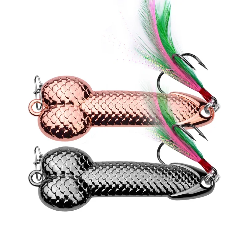 Двухцветные рыболовные приманки блесна набор металлических приманок жесткие