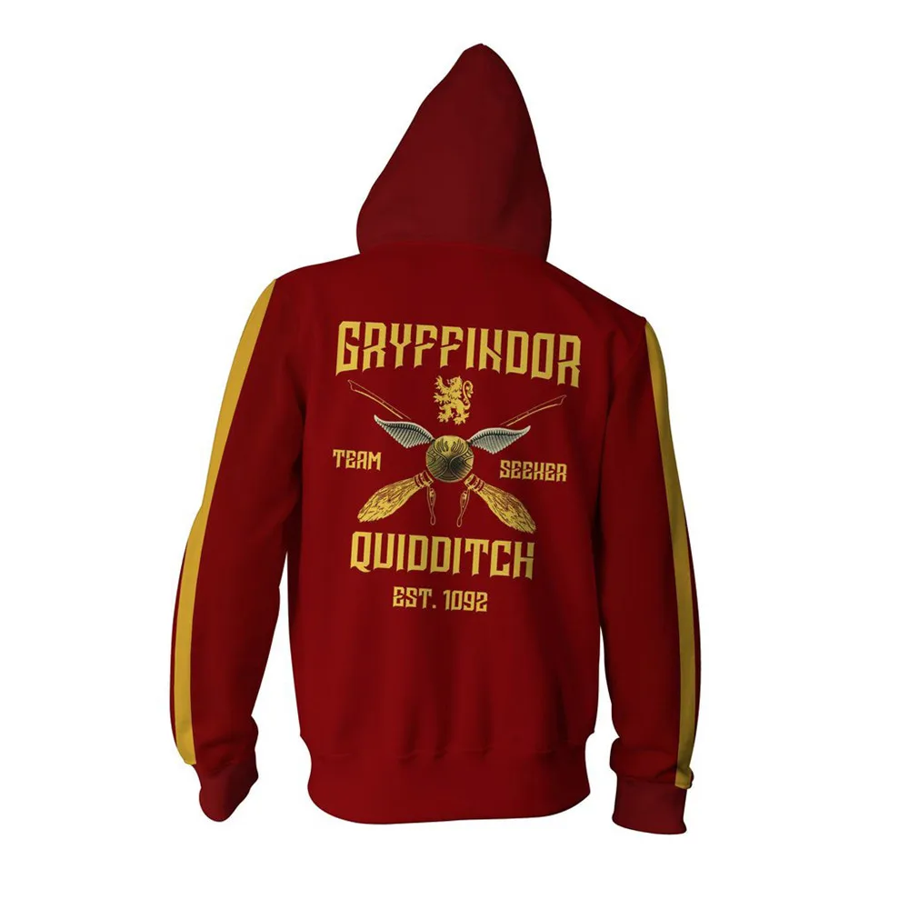 Wizardry Gryffindor Slytherin Ravenclaw косплей костюм для мужчин и женщин толстовки пуловер Trackusits Повседневная куртка на молнии
