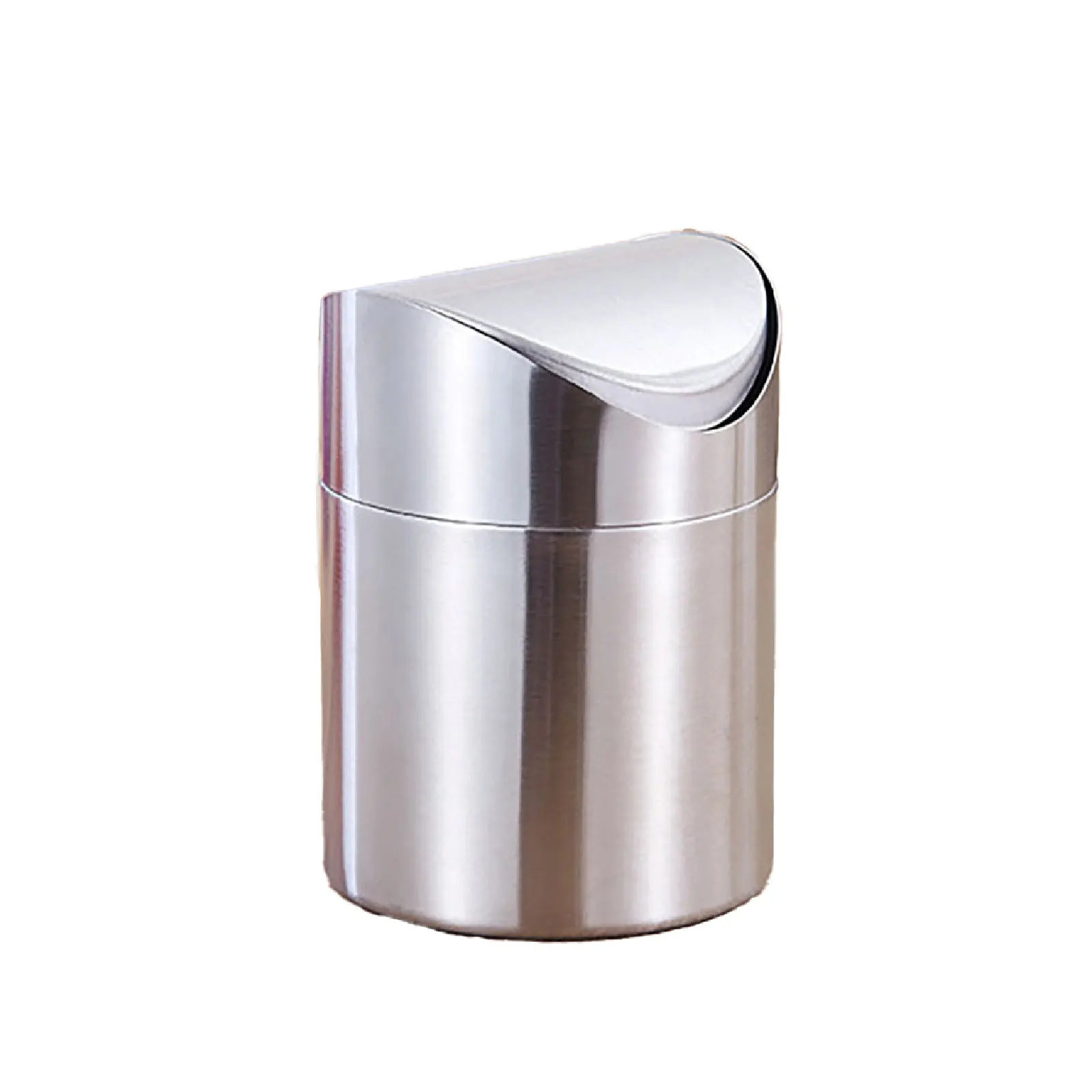 

Корзина для мусора из нержавеющей стали, настольная корзина для мусора, для дома и рабочего стола, всегда в чистоте и порядке, офисные принад...