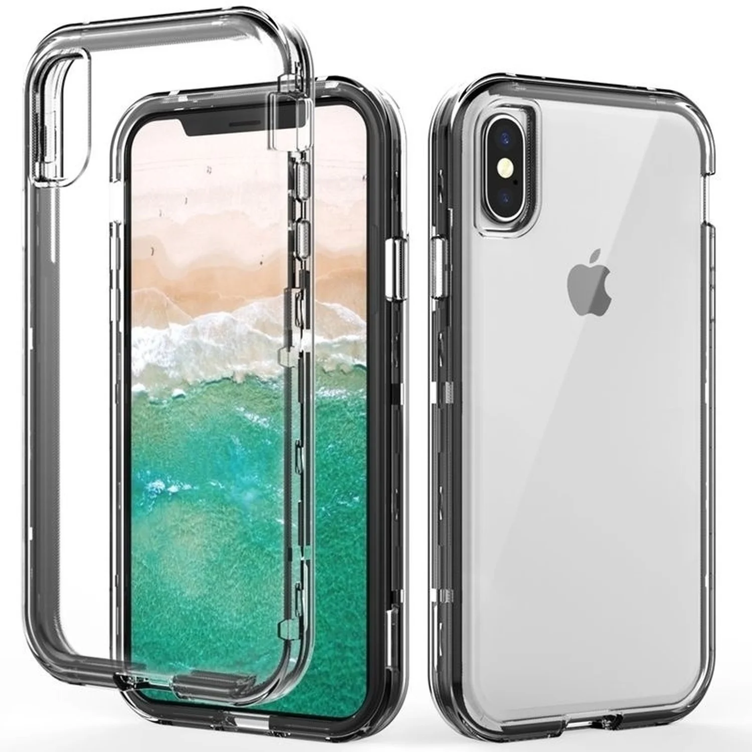 Прозрачный чехол для iPhone XS MAX 11 PRO ударопрочный мягкий прозрачный из ТПУ