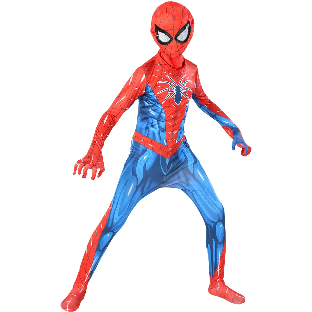 Черный костюм пантера косплей для детей и взрослых маска Аниме Майлз Моралес