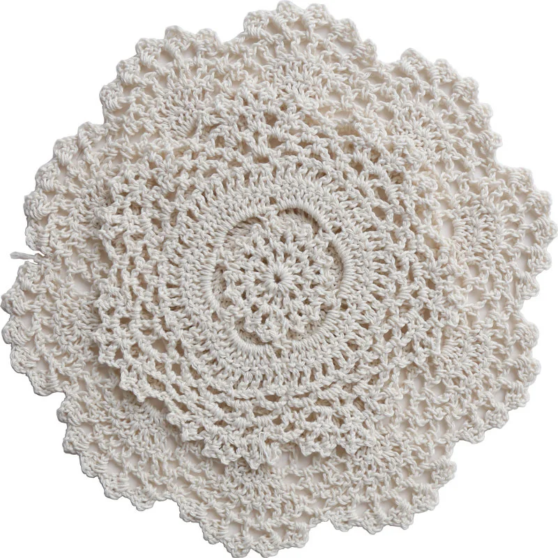 Японский ручной крючок Подставка цветок коврик для обеденного стола коврики