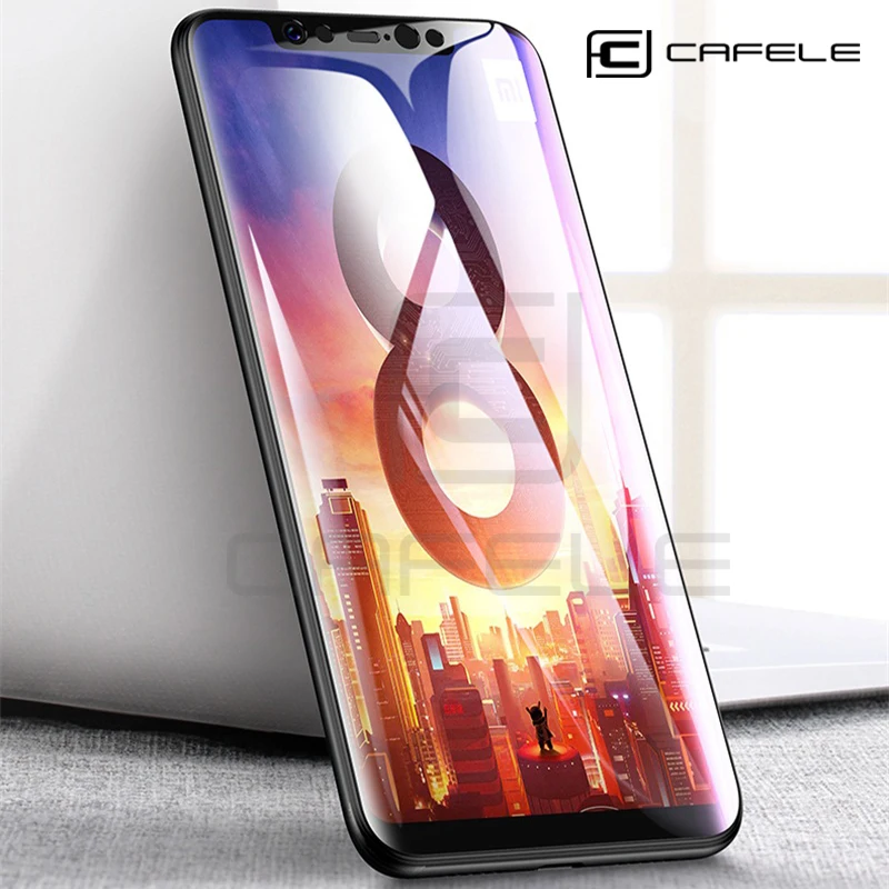 Защитное стекло CAFELE 4D для Xiaomi Mi 10 pro закаленное 9H HD прозрачная защитная пленка