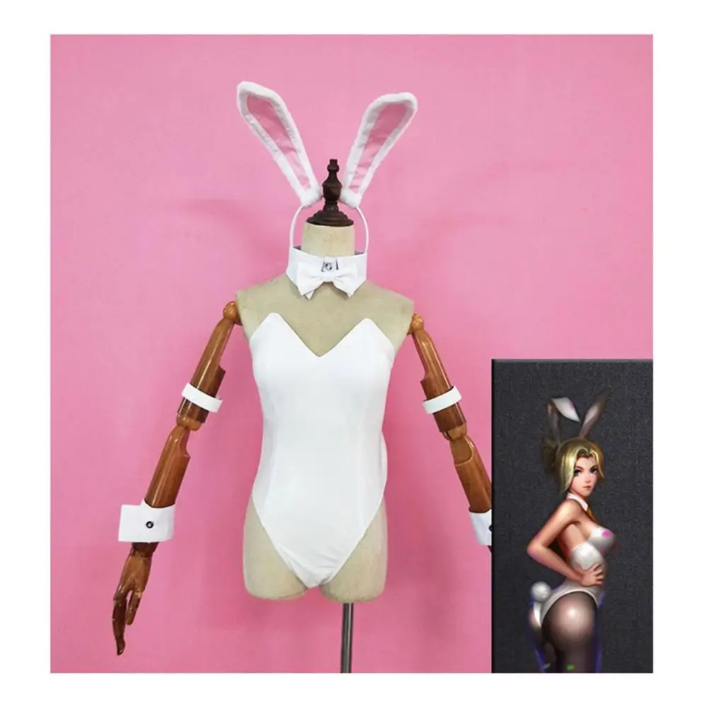 Бесплатная доставка 2019 Косплей-костюм OW D.VA Bunny Girl Song Hana Angel Cos MaidCosplay Карнавальный