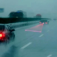 car truck led laser fog taillight anti collision brake warning warning bulb night safety driving