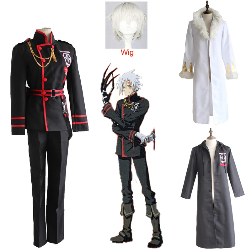 Костюм для косплея Аниме D.Gray man Allen Walker полный комплект школьной формы (топ + брюки