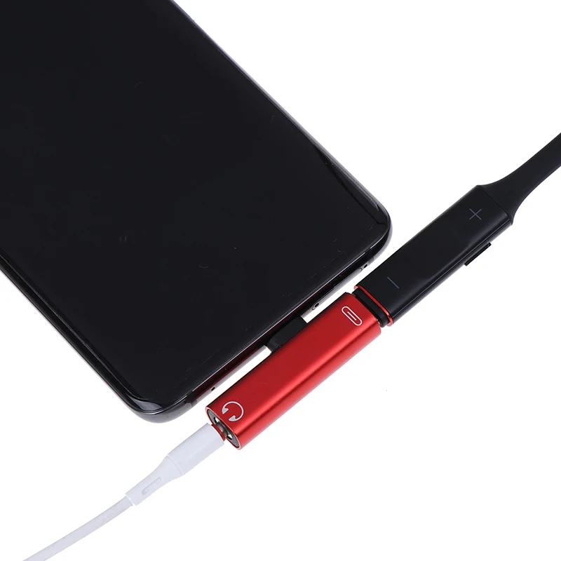 Адаптер для наушников 2 в 1 USB Type-C разъем 3 5 мм Xiaomi mi 9 Samsung galaxy s10 + адаптер C зарядки |