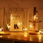 СВЕТОДИОДНАЯ Гирлянда в виде оленя Sika, Рождественская лампа в форме лося, Сказочная занавеска, праздничный декор для вечерние, Нового года, свадьбы