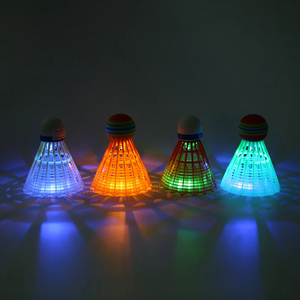 

4 шт., флуоресцентный стойкий пластиковый нейлоновый светодиодный светильник, светящийся, не плохо подходит для использования в бадминтон в...