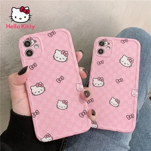 Hello Kitty High Quality Cute Cartoon Phone Case for iPhone12 12Pro 12Promax 11 Pro 11Promax Mini X XS MAX XR 7 8 Plus Cover