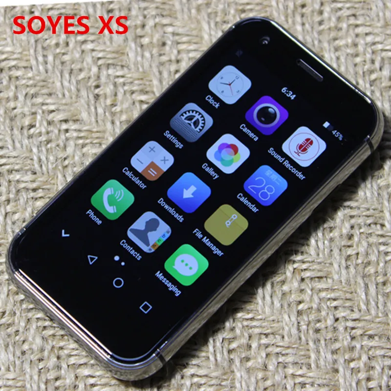 soyes xs xs11 7s 4g lte android mini smartphone quad core dual sim wifi unlock small mobile phone google play store free case free global shipping