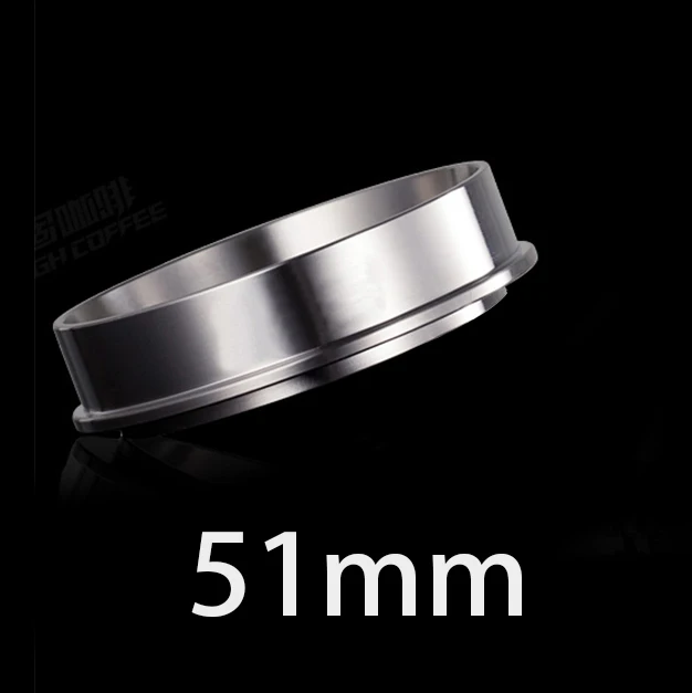 51mm dosing ring Портафильтр для эспрессо для DeLonghi EC680 EC685 нержавеющая сталь 51 мм бездонная ручка кофемашины с фильтрующей корзиной - Цвет: 51mm dosing ring