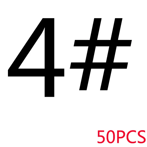 4 SIZE 50PCS Тройные рыболовные крючки для ловли карпа/снасти/аксессуары/товар морской углеродистый стальной колючий рыболовный крючок супер острый Набор Тройной/рыбы/нержавеющий крюк - Цвет: 4 SIZE 50PCS