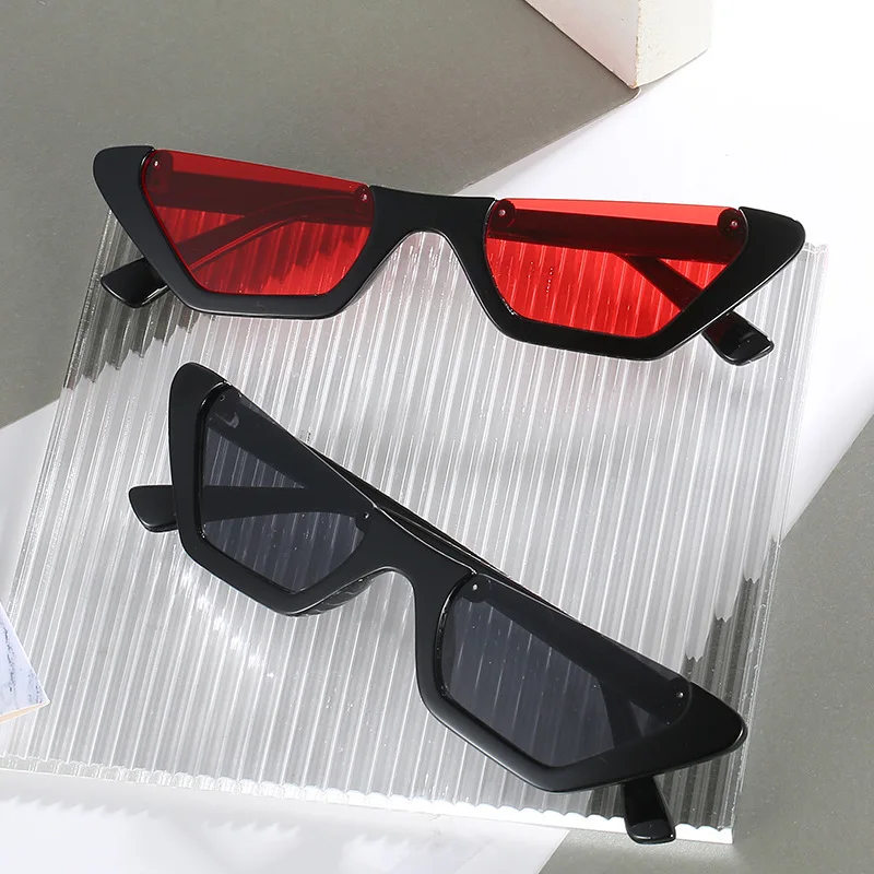 

Elbru Personality Half Frame Sunglasses Travel Shopping Drive Ultraviolet-proof Eye Protection Comfortable Sunglasses UV400