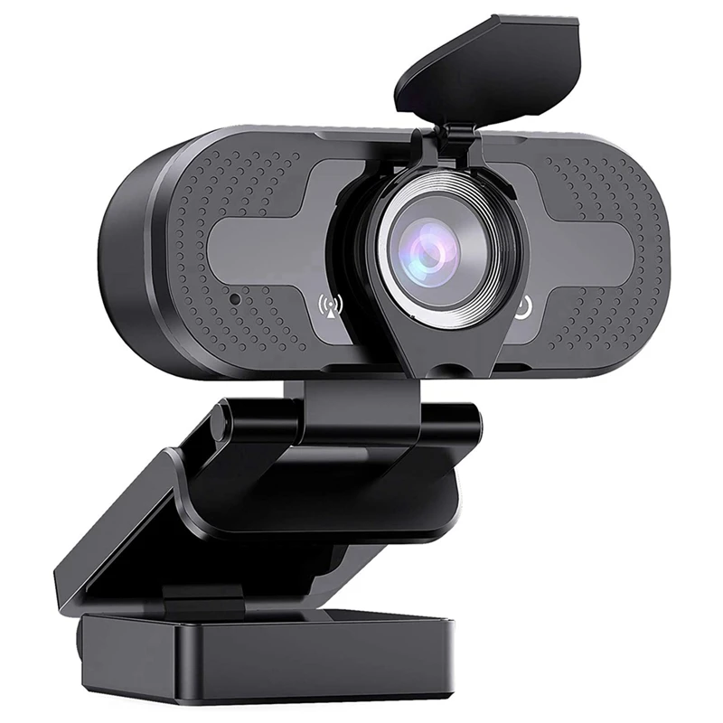 

1080P HD Streaming USB Pc Web Camera with Privacy Shield&Mic for Video Conference Recording Stream(Black)
