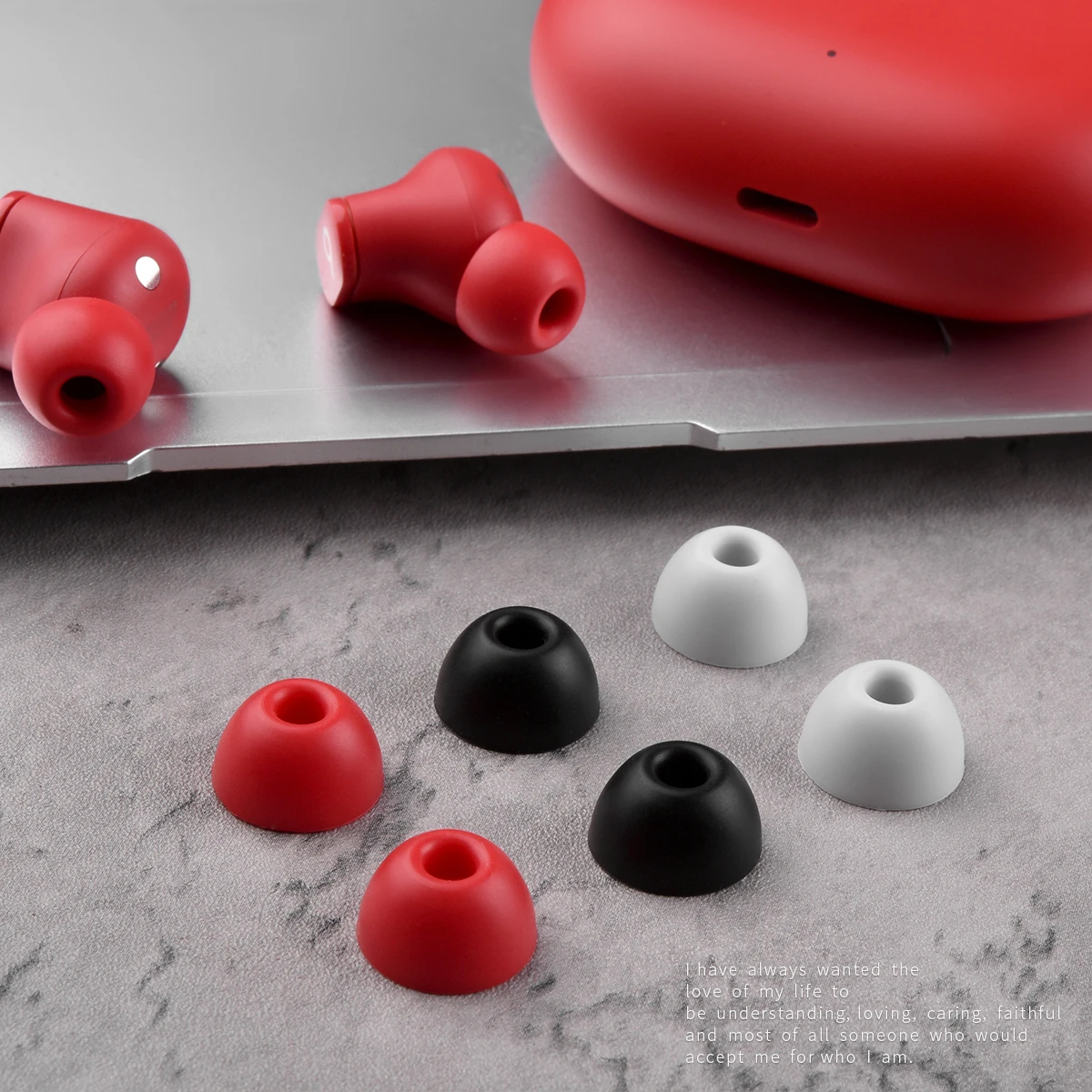 

6Pcs Silicone Ear Tips for Beats Fit Pro Eartips Fit Pro Wireless Headphones Tips TWS Earbuds Anti-Slip Earphone Earplugs