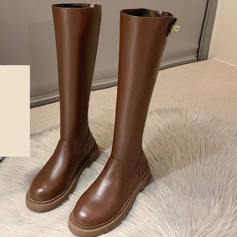 

Женские осенние ботинки челси на молнии с круглым носком, роскошная дизайнерская обувь 2022 Ytmtloy на квадратном каблуке, женские зимние ботинк...