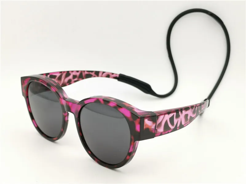leopard-black len 5803 подходит для путешествий и занятий спортом солнцезащитные очки с подвесными силиконовый шнур UV400 поляризованные анти-скольжения rectro fullim подходит более чем надевать очки - Цвет линз: leopard-black len