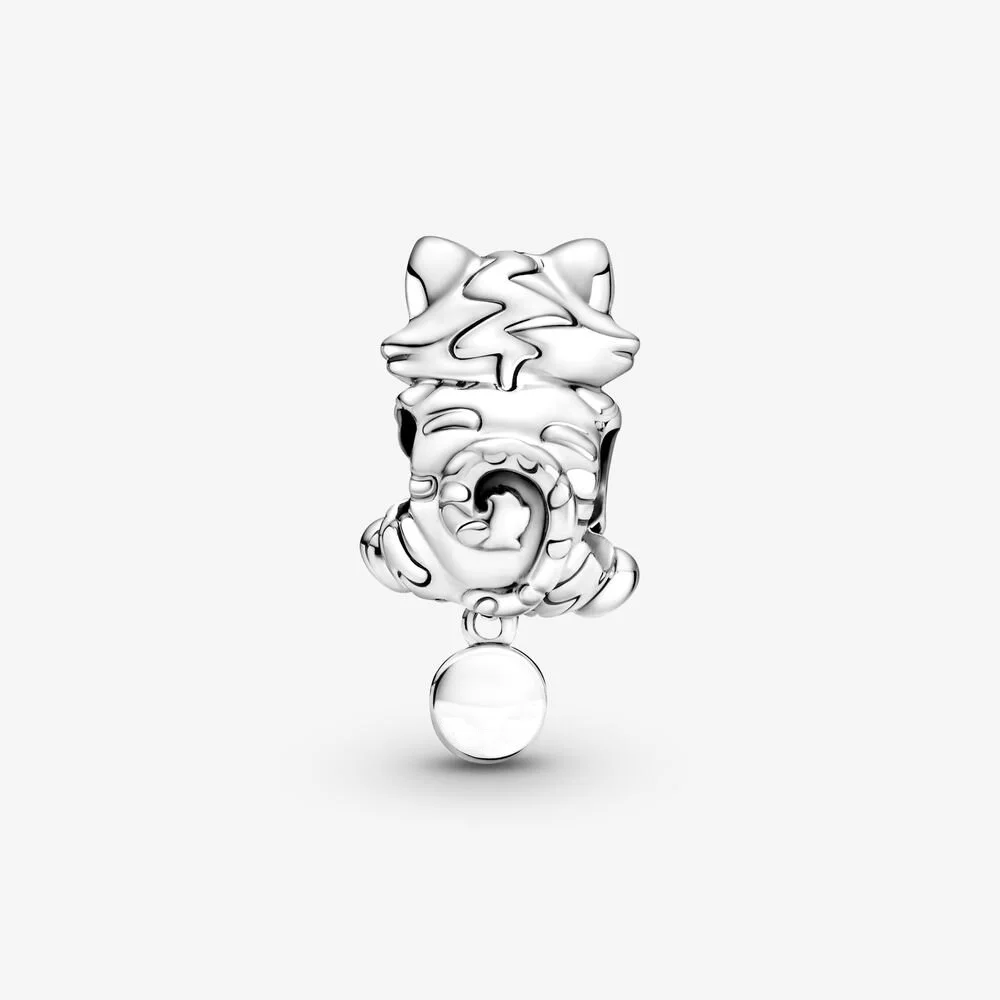New Arrival 925 Sterling Silver Bead Authentic Cute Cat &amp Yarn Ball Charm Fit Original Pandora Bracelet Women Jewelry DIY Gift |