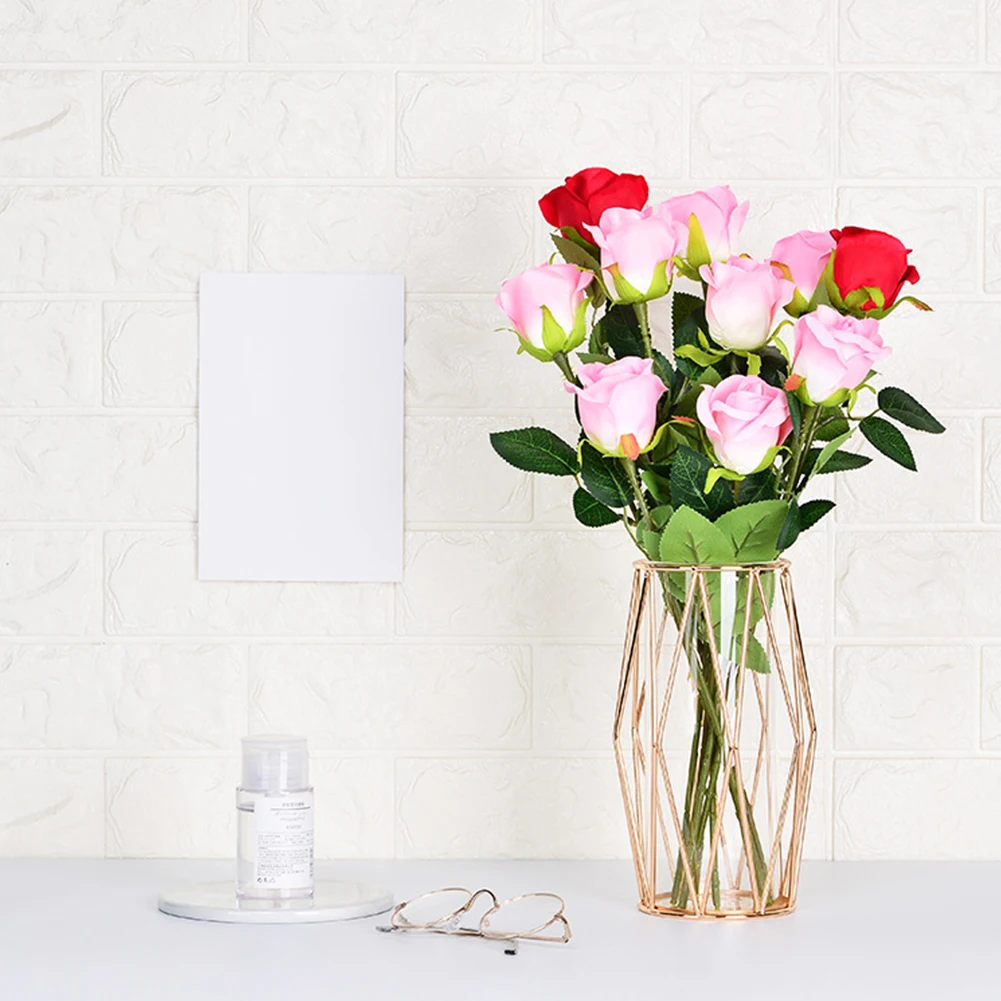 Прозрачная Роскошная Скандинавская для дома и офиса простой Настольный букет