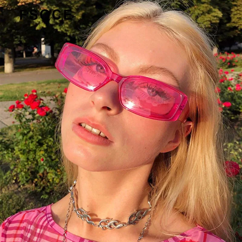 Солнцезащитные очки женские FSQCE кошачий глаз винтажные красные в стиле ретро