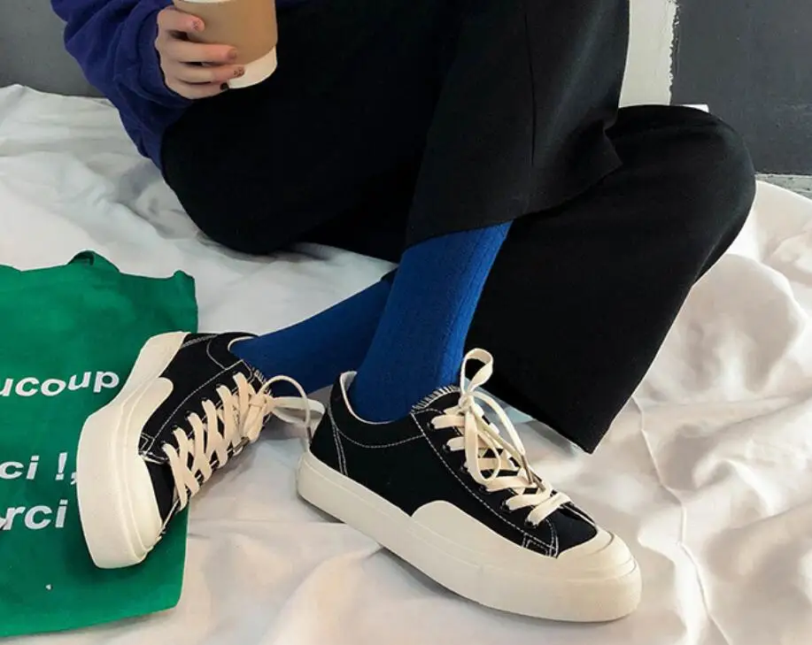 

Women's Sneakers Street Style Canvas Female Students Korean Version Of Harajuku White Shoe Women's Sports Shoes Zapatillas Mujer