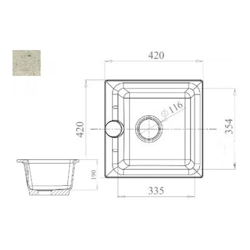 Кухонная мойка GranFest Practic GF-P420 | Строительство и ремонт