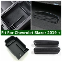 interior parts for chevrolet blazer 2019 2022 multi grid central storage pallet armrests box tray holder plastic air ac cover