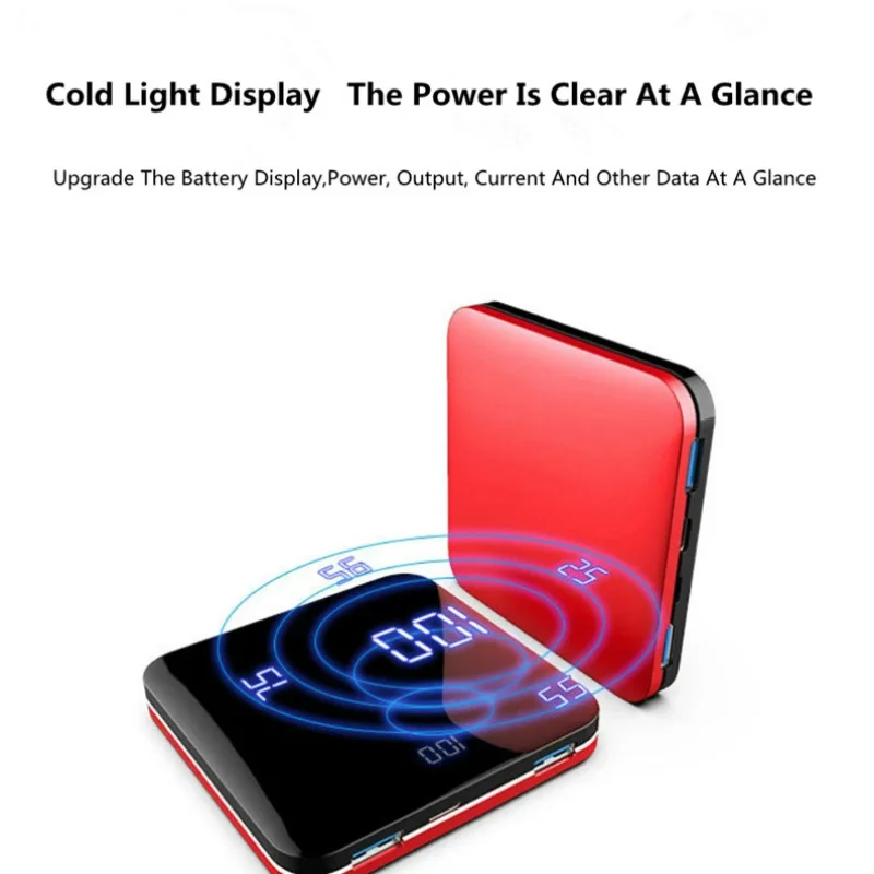 Мини Внешний аккумулятор 10000 мАч для iPhone X Xs Max 11 портативный внешний Powerbank Samsung S9 S8
