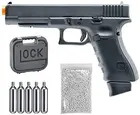 Пистолет Umarex Glock G34 Gen4 C02 с насадками для страйкбола Deluxe (VFC), пневматический мягкий пистолет BB с Wearable4U в комплекте металлическая настенная пластина