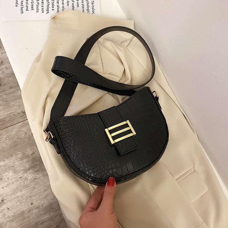 Женские сумки Кроссбоди из искусственной кожи с каменным узором одноцветная