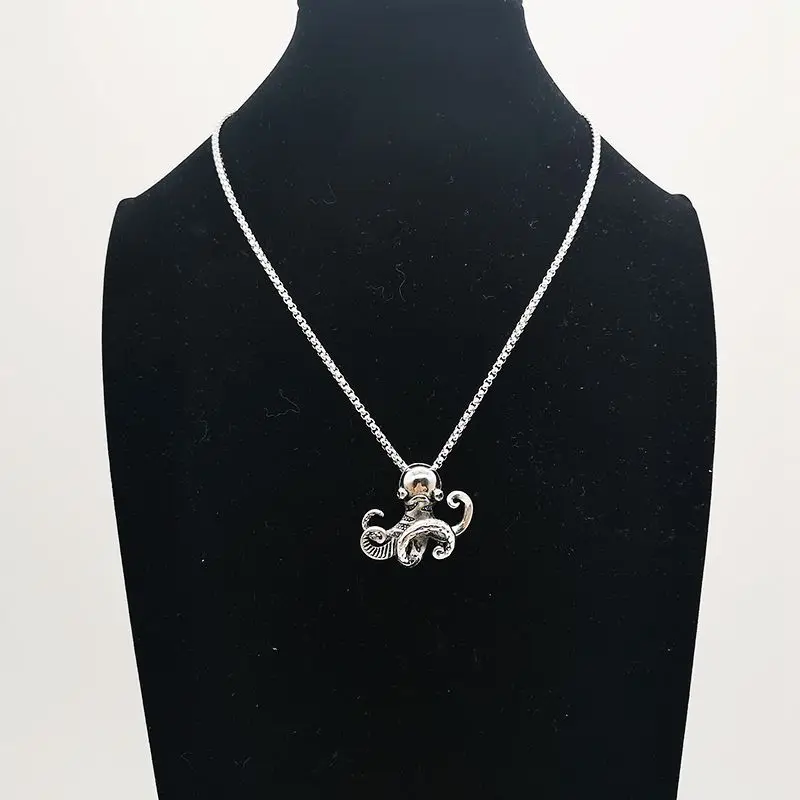 2019 Новый осьминог мужские животные рокер панк хип хоп из нержавеющей стали кулон