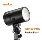 Внешняя вспышка Godox AD100pro 100Ws, Беспроводная вспышка 2,4 ГГц X AD100 PRO, карманная вспышка для Sony, Nikon, Canon, Fujifilm