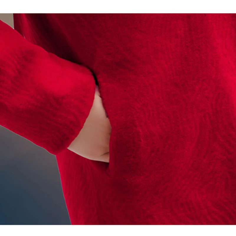 

Fur & Faux Fur Winter fashion warm hooded women's fur jacket 2021 new high quality medium long thick women's fur coat NUW707