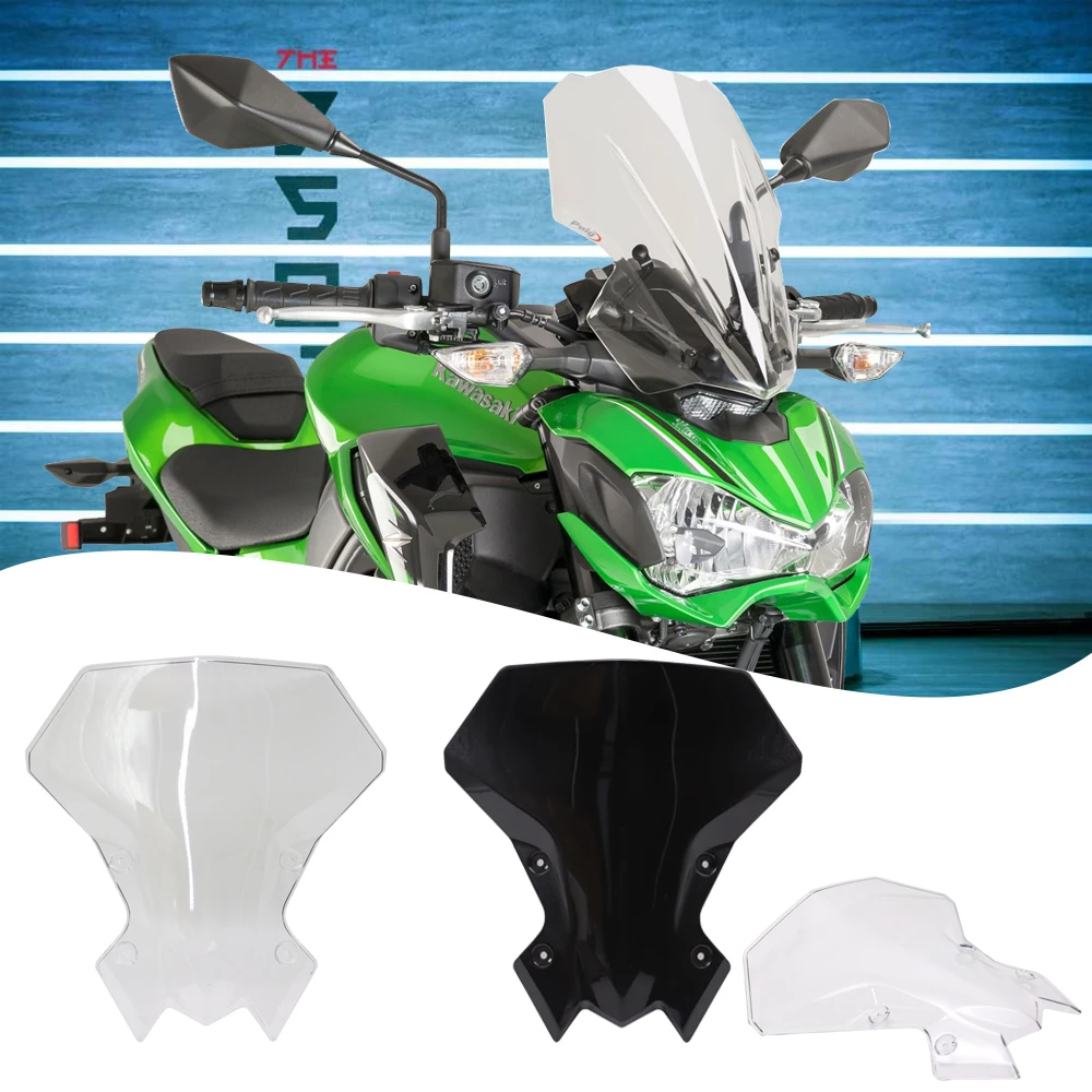 

NEW Motorcycle Accessories Windscreen Windshield Baffle Air Wind Deflectors For KAWASAKI Z900 Z 900 2020 2021