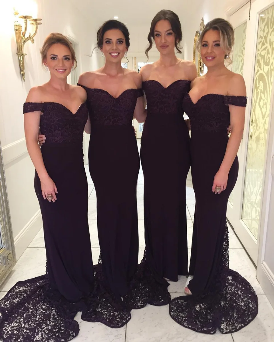 New Trumpet Mermaid Custom Gown Sweetheart Bridesmaid Dresses Black Dress Chiffon Lace Prom Party Sleeveless | Свадьбы и торжества
