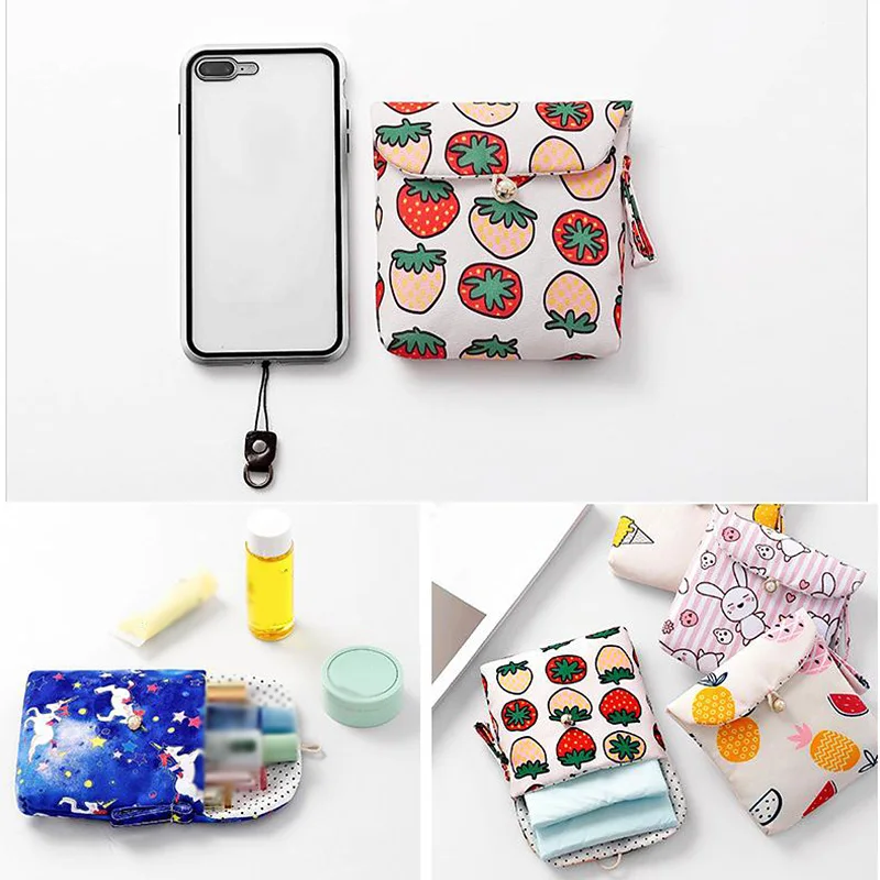 

Casual Large Capacity Sanitary Napkin Storage Bags Money Bag Reusable Menstrual Pad Women Makeup Bag cosmetic bag beauty case