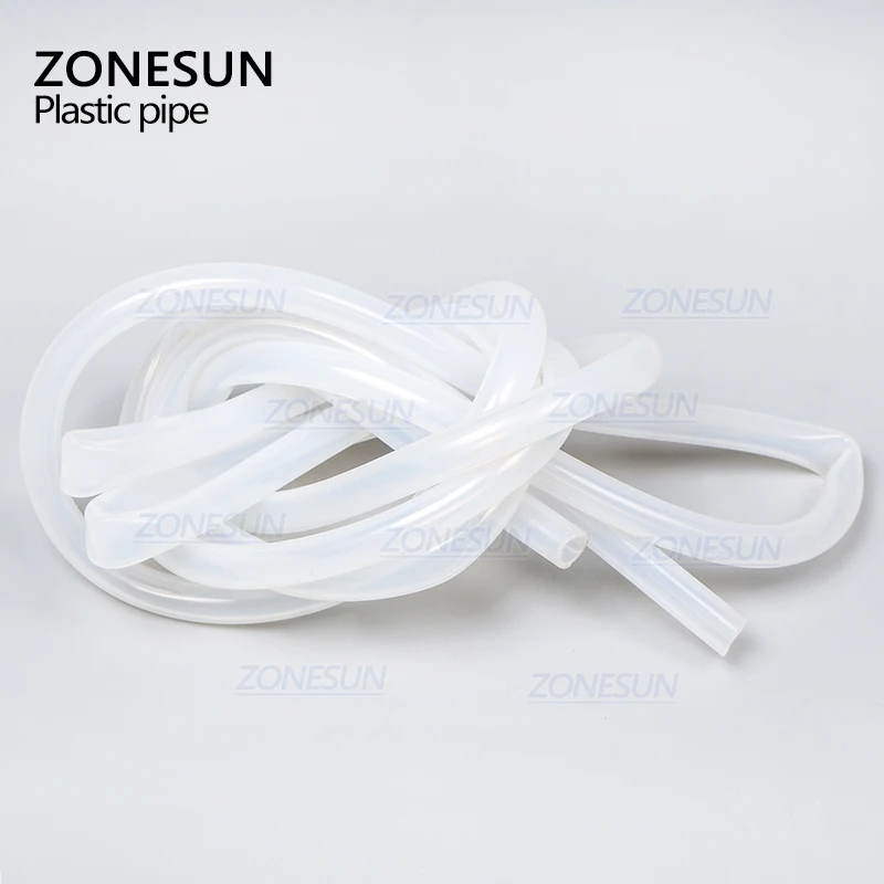 ZONESUN длина 2 м внутренний диаметр 7 мм круглое соединение для труб для наполнения машины. Пластиковая труба для электрической разливочной машины