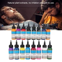 16pcs 30mlbottle professional natural plant microblading tattoo inks set body makeup tattoo long lasting pigment ink supplies