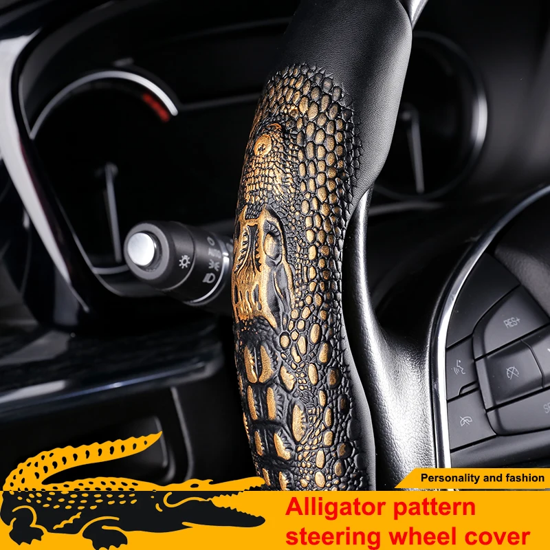 

Car Steering Wheel Cover For VW Toyota Prado BMW Jeep Chevrolet Lincoln Microfiber Leather Non-Slip Booster Protective Cover