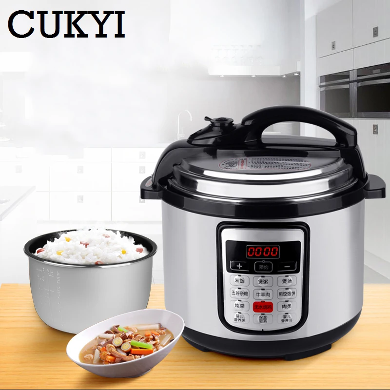 CUKYI 6L 8L Многофункциональный Нержавеющая сталь Электрический Давление Плита