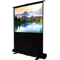 high end 169 portable floor standing pull up projector screen easy storage 60 72 80 100 for home cinema exhibition outdoor