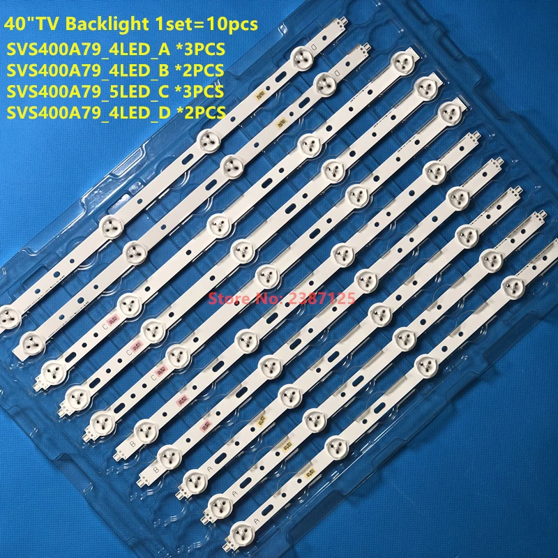 Светодиодная подсветка 4/5 ламп для Samsung 40 дюймов TV10S SVS400A73 40D1333B 40L1333B 40PFL3208T LTA400HM23
