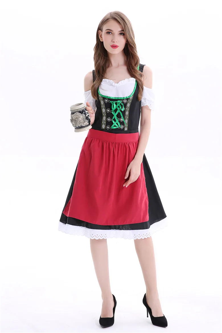 Женская традиционная одежда Oktoberfest Dirndl пивная горничная барная официантка пивная девушка платье