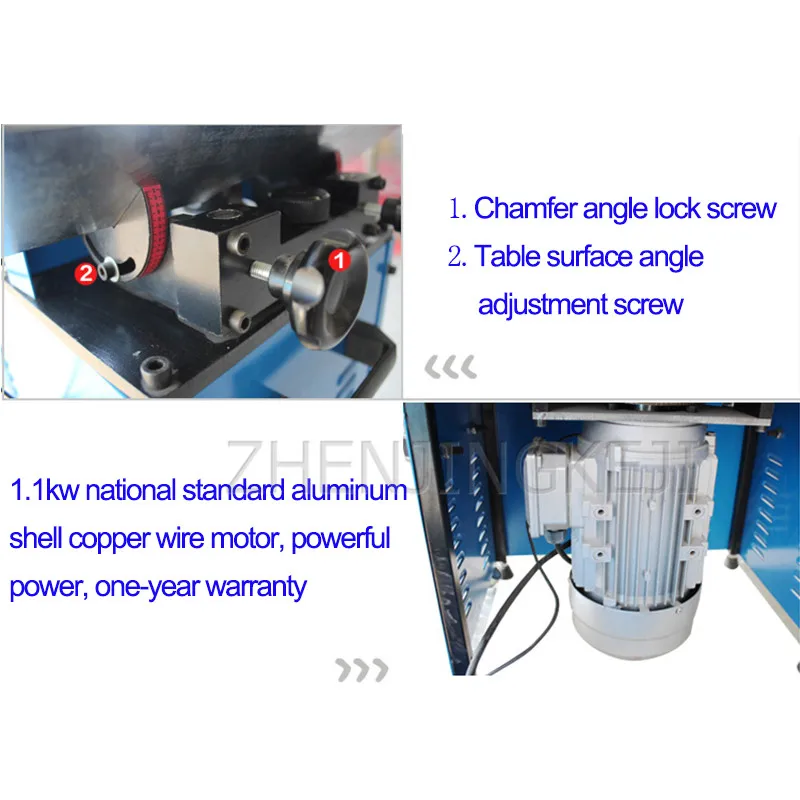 

Desktop Metal High-speed Chamfering Machine Multifunction 380V Arc Straight Edge Curve Deburring 1100W Compound Chamfer Tools