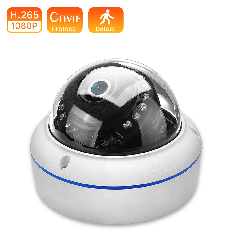 HD 1080P 3MP камера видеонаблюдения IP POE Vandalproof IR Ночная купольная безопасности ONVIF P2P наружная CCTV камера|Камеры